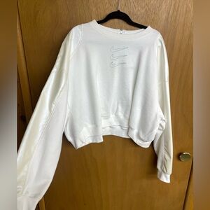 Nike Women's White Sweatshirt Iridescent